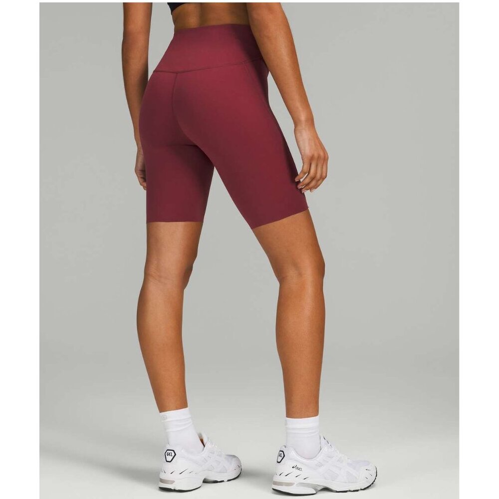 Lululemon Base Pace High-Rise Short 8" / Size 10 / Mulled Wine Run Nulux - Picture 3 of 8